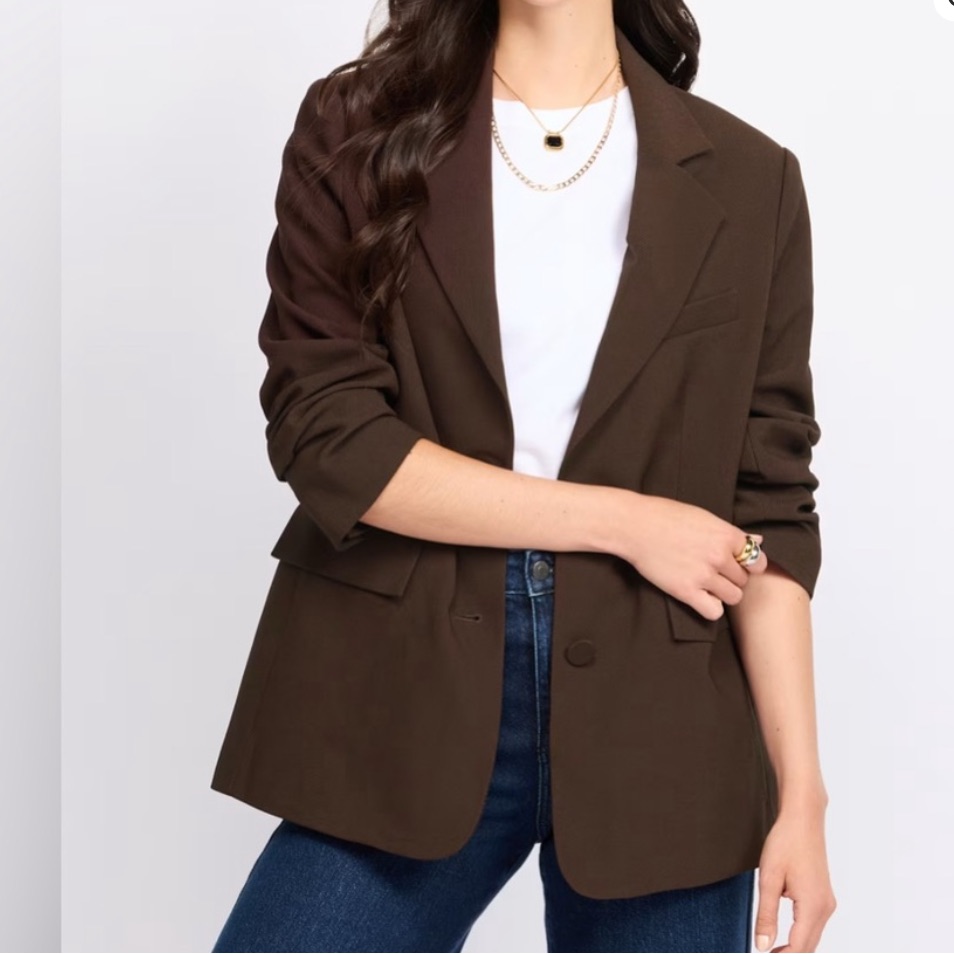 Nwot Darling Society Chocolate Brown Blazer | Women’s Size S